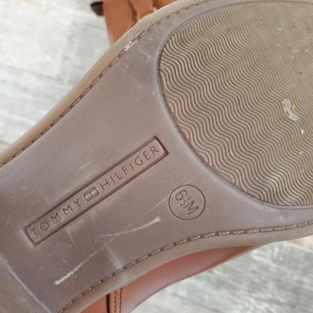 Tommy Hilfiger Womens Tan Brown‎ Diyana Boots Sz 6.5 Zip Up Ankle Booties